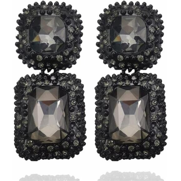 Earrings Jewelry - Vintage Rhinestone Statement Earrings Formal Crystal Drop Dangle Earrings